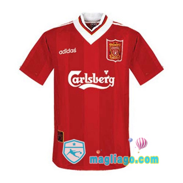 Magliago - Passione Maglie Thai Affidabili Basso Costo Online Shop | 1995-1996 FC Liverpool Prima Retro Maglia Storica Rosso