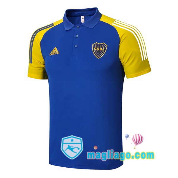 Magliago - Passione Maglie Thai Affidabili Basso Costo Online Shop | Boca Juniors Polo Maglia Uomo Blu Giallo 2020/2021