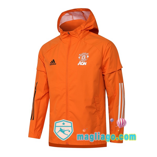 Magliago - Passione Maglie Thai Affidabili Basso Costo Online Shop | Giacca a Vento Manchester United Arancione 2020/2021