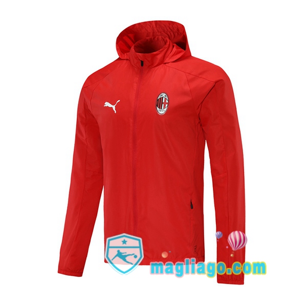 Magliago - Passione Maglie Thai Affidabili Basso Costo Online Shop | Giacca a Vento AC Milan Rosso 2020/2021