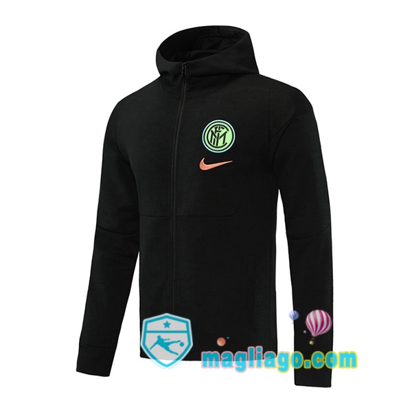 Magliago - Passione Maglie Thai Affidabili Basso Costo Online Shop | Felpa Con Cappuccio Inter Milan Nero 2020/2021
