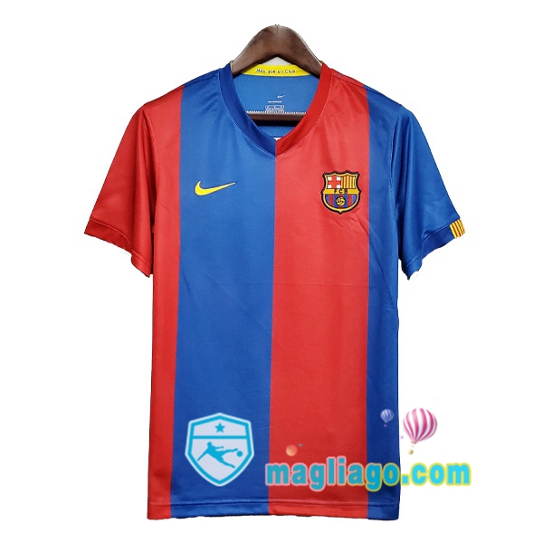 Magliago - Passione Maglie Thai Affidabili Basso Costo Online Shop | 2006-2007 FC Barcellona Prima Retro Maglia Storica Rosso Blu