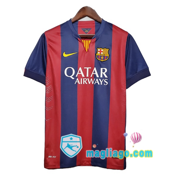 Magliago - Passione Maglie Thai Affidabili Basso Costo Online Shop | 2014-2015 FC Barcellona Prima Retro Maglia Storica Rosso Blu