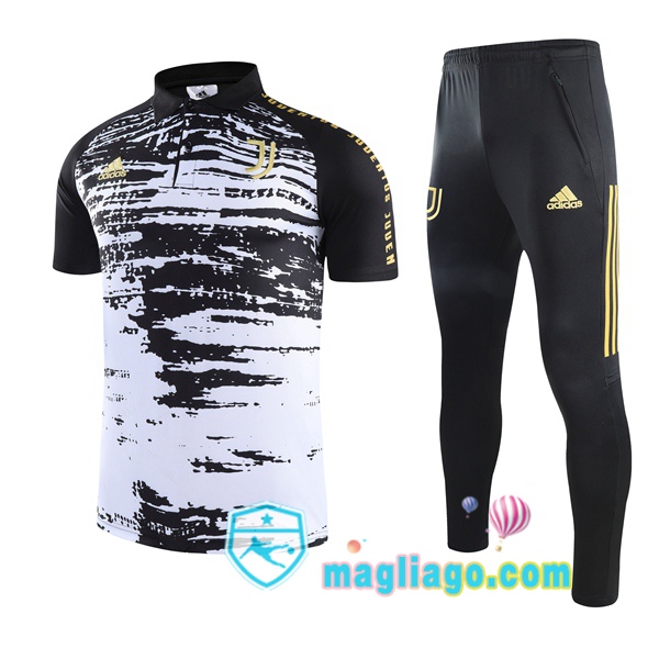 Magliago - Passione Maglie Thai Affidabili Basso Costo Online Shop | Juventus Polo Maglia Uomo + Pantaloni Bianco Nero 2021/2022
