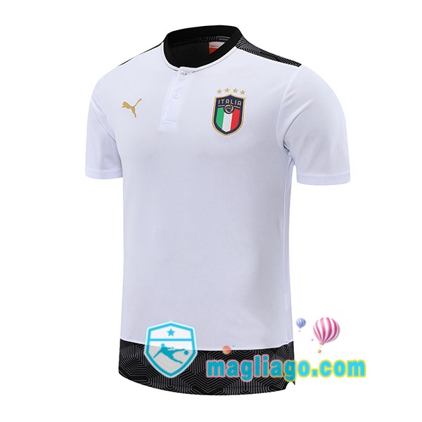 Magliago - Passione Maglie Thai Affidabili Basso Costo Online Shop | Italia Polo Maglia Uomo Bianco 2021/2022