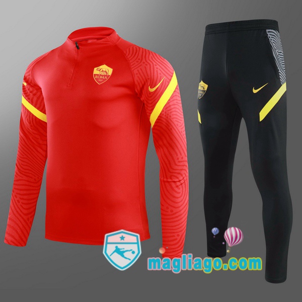 Magliago - Passione Maglie Thai Affidabili Basso Costo Online Shop | Tuta da Allenamento AS Roma Bambino Rosso 2021/2022