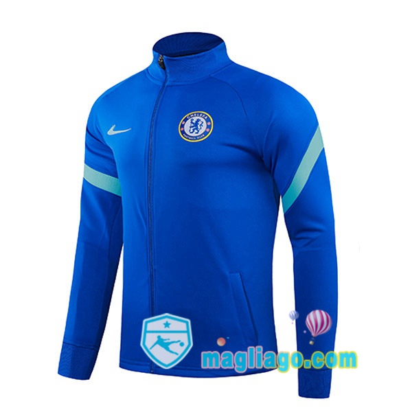 Magliago - Passione Maglie Thai Affidabili Basso Costo Online Shop | Giacca Calcio FC Chelsea Blu 2021/2022