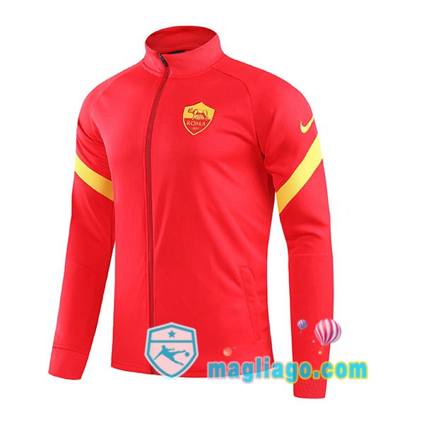 Magliago - Passione Maglie Thai Affidabili Basso Costo Online Shop | Giacca Calcio AS Roma Rosso 2021/2022