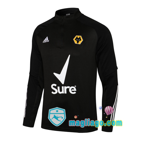 Magliago - Passione Maglie Thai Affidabili Basso Costo Online Shop | Felpe Allenamento Wolves Nero 2021/2022