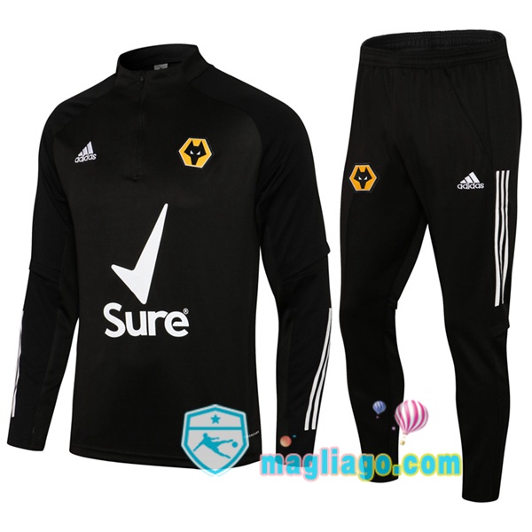 Magliago - Passione Maglie Thai Affidabili Basso Costo Online Shop | Tuta da Allenamento Wolves Nero 2021/2022