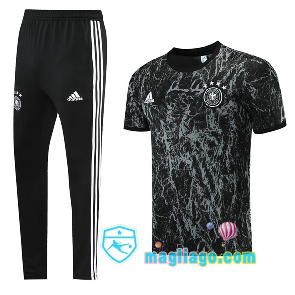 Magliago - Passione Maglie Thai Affidabili Basso Costo Online Shop | Tuta Maglie Allenamento Germania + Pantaloni Nero 2021/2022