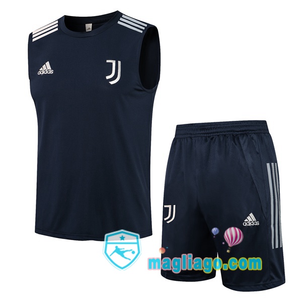 Magliago - Passione Maglie Thai Affidabili Basso Costo Online Shop | Gilet da Calcio Juventus + Pantaloncini Blu Royal 2021/2022