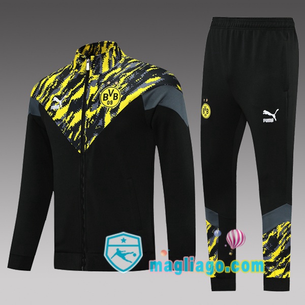Magliago - Passione Maglie Thai Affidabili Basso Costo Online Shop | Tuta da Allenamento Dortmund BVB Bambino Nero Giallo 2021/2022