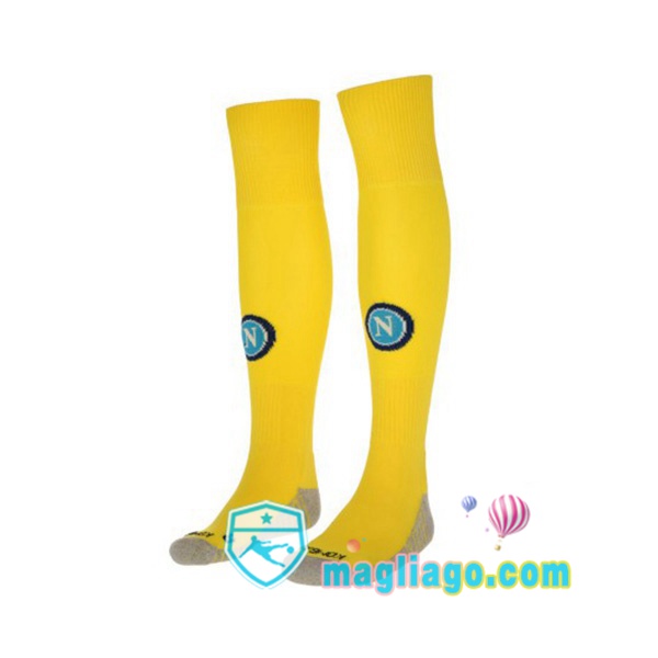 Magliago - Passione Maglie Thai Affidabili Basso Costo Online Shop | Calzettoni Da Calcio SSC Napoli Marcelo Burlon Limited Edition Portiere Giallo 2020/2021