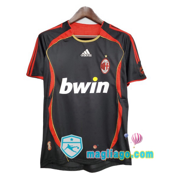 Magliago - Passione Maglie Thai Affidabili Basso Costo Online Shop | 2006 AC Milan Terza Retro Maglia Storica Nero