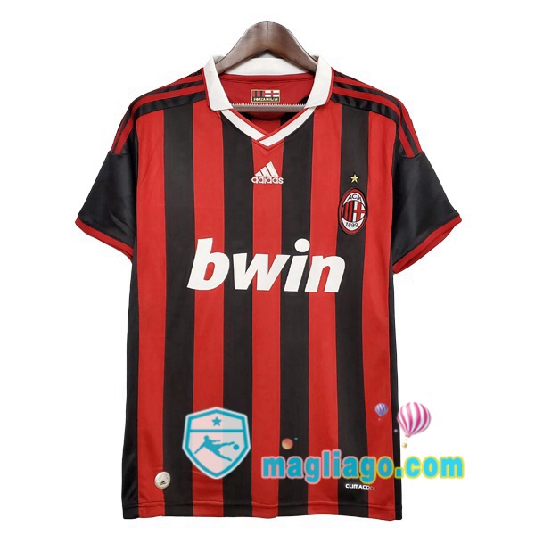 Magliago - Passione Maglie Thai Affidabili Basso Costo Online Shop | 2009-2010 AC Milan Prima Retro Maglia Storica Rosso