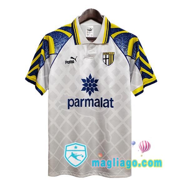 Magliago - Passione Maglie Thai Affidabili Basso Costo Online Shop | 1995-1997 Parma Calcio Prima Retro Maglia Storica Bianco