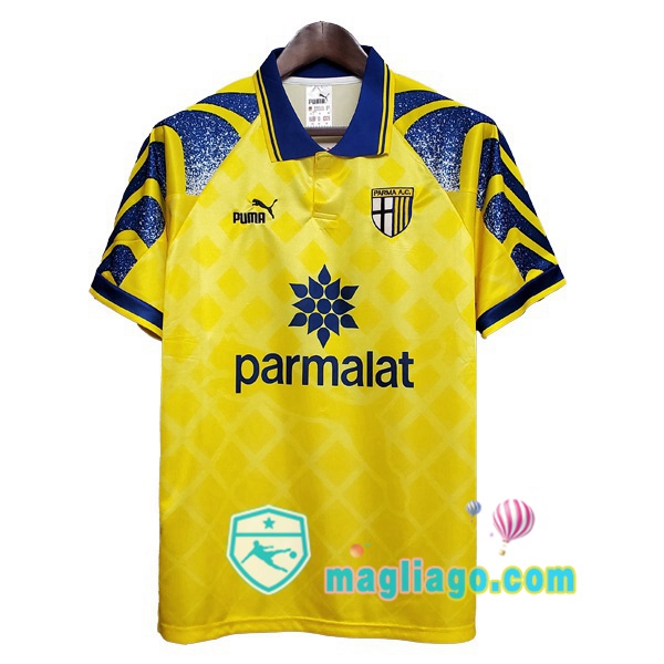 Magliago - Passione Maglie Thai Affidabili Basso Costo Online Shop | 1995-1997 Parma Calcio Terza Retro Maglia Storica Giallo
