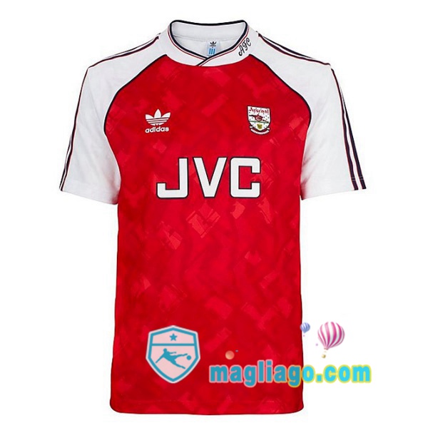Magliago - Passione Maglie Thai Affidabili Basso Costo Online Shop | 1990-1992 Arsenal Prima Retro Maglia Storica Rosso