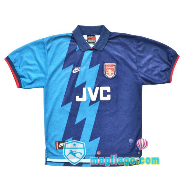 Magliago - Passione Maglie Thai Affidabili Basso Costo Online Shop | 1995-1996 Arsenal Seconda Retro Maglia Storica Blu