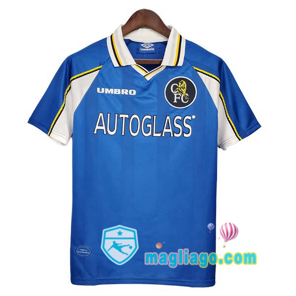 Magliago - Passione Maglie Thai Affidabili Basso Costo Online Shop | 1997-1999 FC Chelsea Prima Retro Maglia Storica Blu
