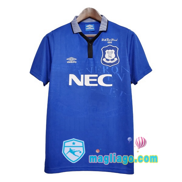 1994-1995 Everton Prima Retro Maglia Storica Blu