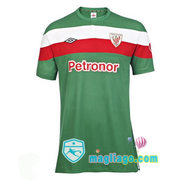 Magliago - Passione Maglie Thai Affidabili Basso Costo Online Shop | 2011-2012 Athletic Bilbao Seconda Retro Maglia Storica Verde