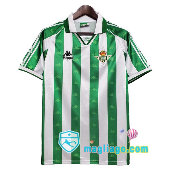 Magliago - Passione Maglie Thai Affidabili Basso Costo Online Shop | 1995-1997 Real Betis Prima Retro Maglia Storica Verde