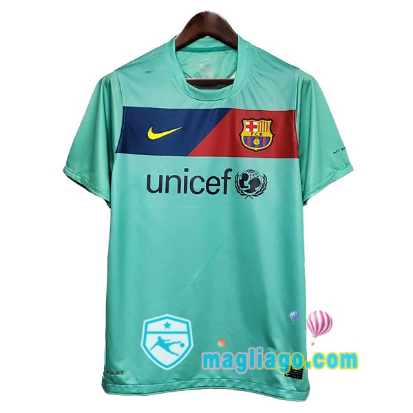 Magliago - Passione Maglie Thai Affidabili Basso Costo Online Shop | 2010-2011 FC Barcellona Seconda Retro Maglia Storica Blu