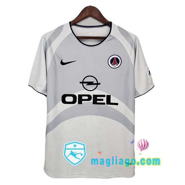 Magliago - Passione Maglie Thai Affidabili Basso Costo Online Shop | 2001-2002 Paris PSG Seconda Retro Maglia Storica Bianco