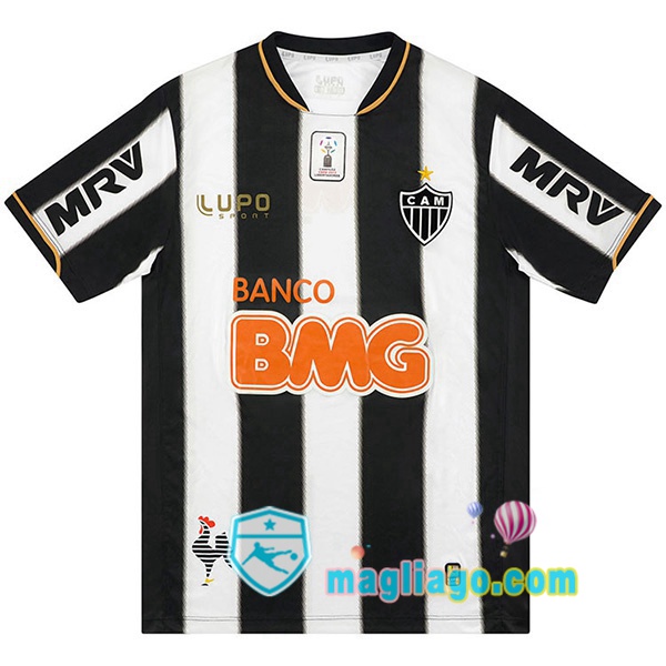 Magliago - Passione Maglie Thai Affidabili Basso Costo Online Shop | 2013 Atletico Mineiro Prima Retro Maglia Storica Nero Bianco