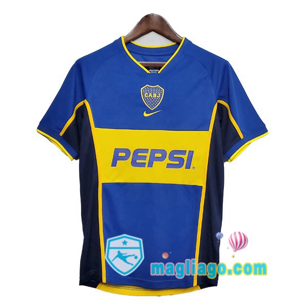 Magliago - Passione Maglie Thai Affidabili Basso Costo Online Shop | 2002 Boca Juniors Prima Retro Maglia Storica Blu