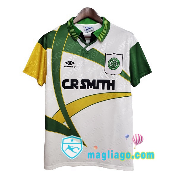Magliago - Passione Maglie Thai Affidabili Basso Costo Online Shop | 1993-1995 Celtic FC Prima Retro Maglia Storica Bianco