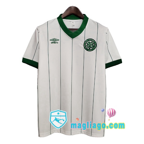 Magliago - Passione Maglie Thai Affidabili Basso Costo Online Shop | 1984-1986 Celtic FC Seconda Retro Maglia Storica Bianco