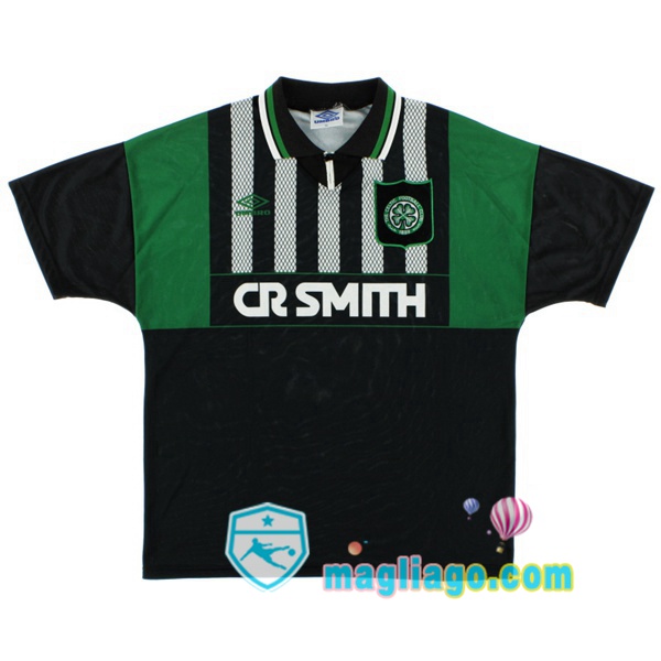 Magliago - Passione Maglie Thai Affidabili Basso Costo Online Shop | 1994-1996 Celtic FC Seconda Retro Maglia Storica Nero