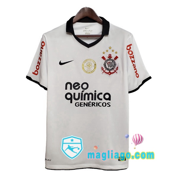 Magliago - Passione Maglie Thai Affidabili Basso Costo Online Shop | 2012 Corinthians Prima Retro Maglia Storica Bianco