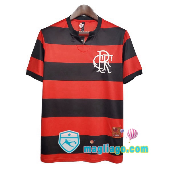 Magliago - Passione Maglie Thai Affidabili Basso Costo Online Shop | 1978-1979 Flamengo Prima Retro Maglia Storica Rosso Nero