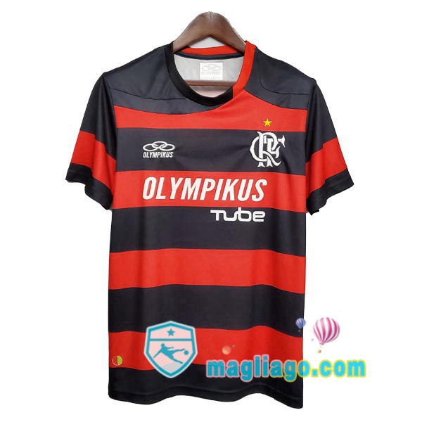 Magliago - Passione Maglie Thai Affidabili Basso Costo Online Shop | 2009-2010 Flamengo Prima Retro Maglia Storica Rosso Nero