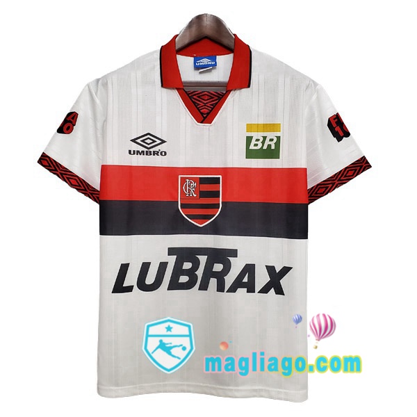 Magliago - Passione Maglie Thai Affidabili Basso Costo Online Shop | Flamengo 100e Anniversaire Seconda Retro Maglia Storica Bianco