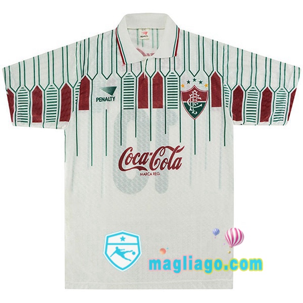 Magliago - Passione Maglie Thai Affidabili Basso Costo Online Shop | 1989-1990 Fluminense Seconda Retro Maglia Storica Bianco