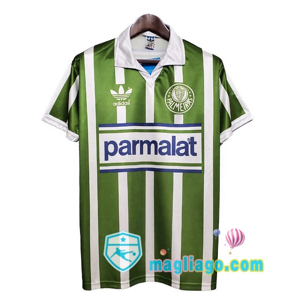 Magliago - Passione Maglie Thai Affidabili Basso Costo Online Shop | 1992-1993 Palmeiras Prima Retro Maglia Storica Verde