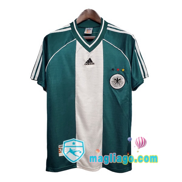Magliago - Passione Maglie Thai Affidabili Basso Costo Online Shop | 1998 Germania Seconda Retro Maglia Storica Verde