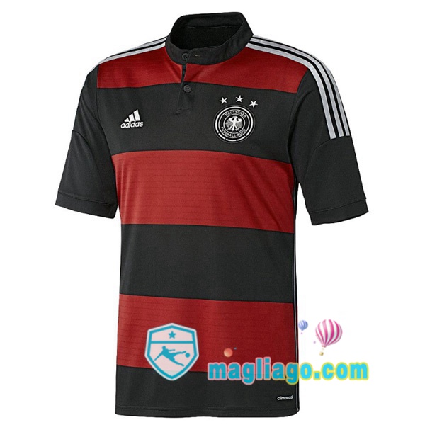 Magliago - Passione Maglie Thai Affidabili Basso Costo Online Shop | 2014 Germania Seconda Retro Maglia Storica Nero Rosso
