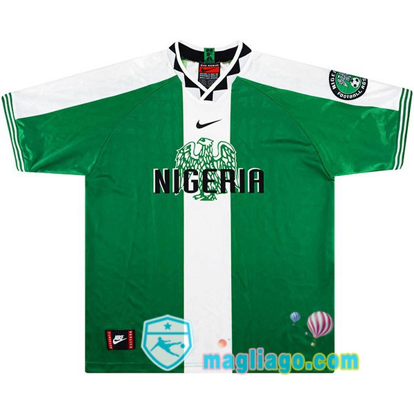 Magliago - Passione Maglie Thai Affidabili Basso Costo Online Shop | 1996 Nigeria Prima Retro Maglia Storica Verde
