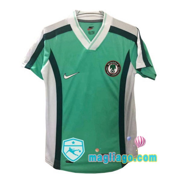Magliago - Passione Maglie Thai Affidabili Basso Costo Online Shop | 1998 Nigeria Prima Retro Maglia Storica Verde