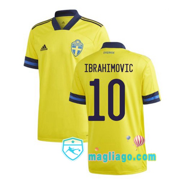 Magliago - Passione Maglie Thai Affidabili Basso Costo Online Shop | Nazionale Maglia Svezia (IBRAHIMOVIC 10) Prima 2020/2021