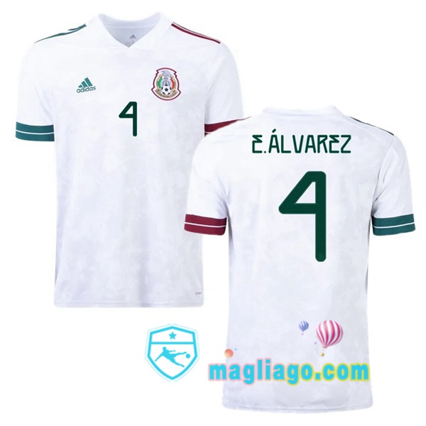Magliago - Passione Maglie Thai Affidabili Basso Costo Online Shop | Nazionale Maglia Messico (E.ÁLVAREZ 4) Seconda 2020/2021