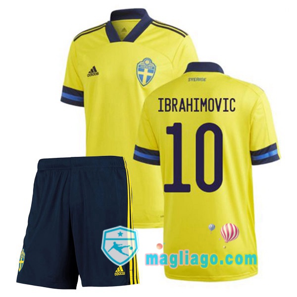 Magliago - Passione Maglie Thai Affidabili Basso Costo Online Shop | Nazionale Maglia Svezia (IBRAHIMOVIC 10) Bambino Prima 2020/2021