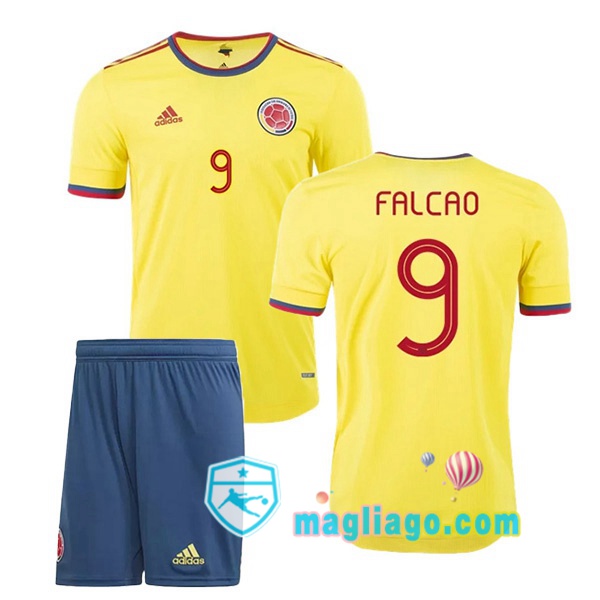 Magliago - Passione Maglie Thai Affidabili Basso Costo Online Shop | Nazionale Maglia Colombia (FALCAO 9) Bambino Prima 2020/2021