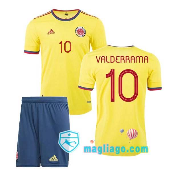 Magliago - Passione Maglie Thai Affidabili Basso Costo Online Shop | Nazionale Maglia Colombia (VALDERRAMA 10) Bambino Prima 2020/2021
